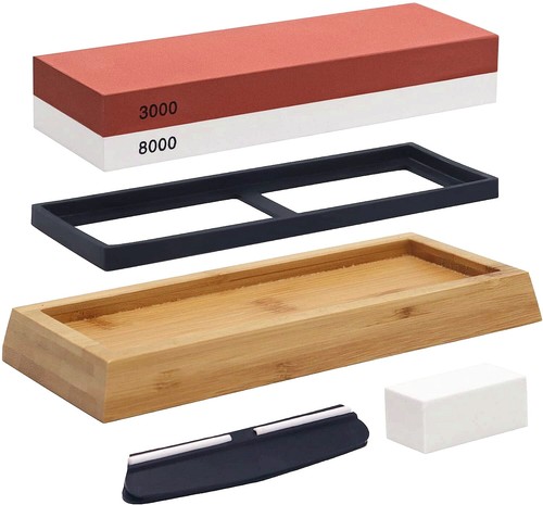 Knife sharpening whetstone set - knife,